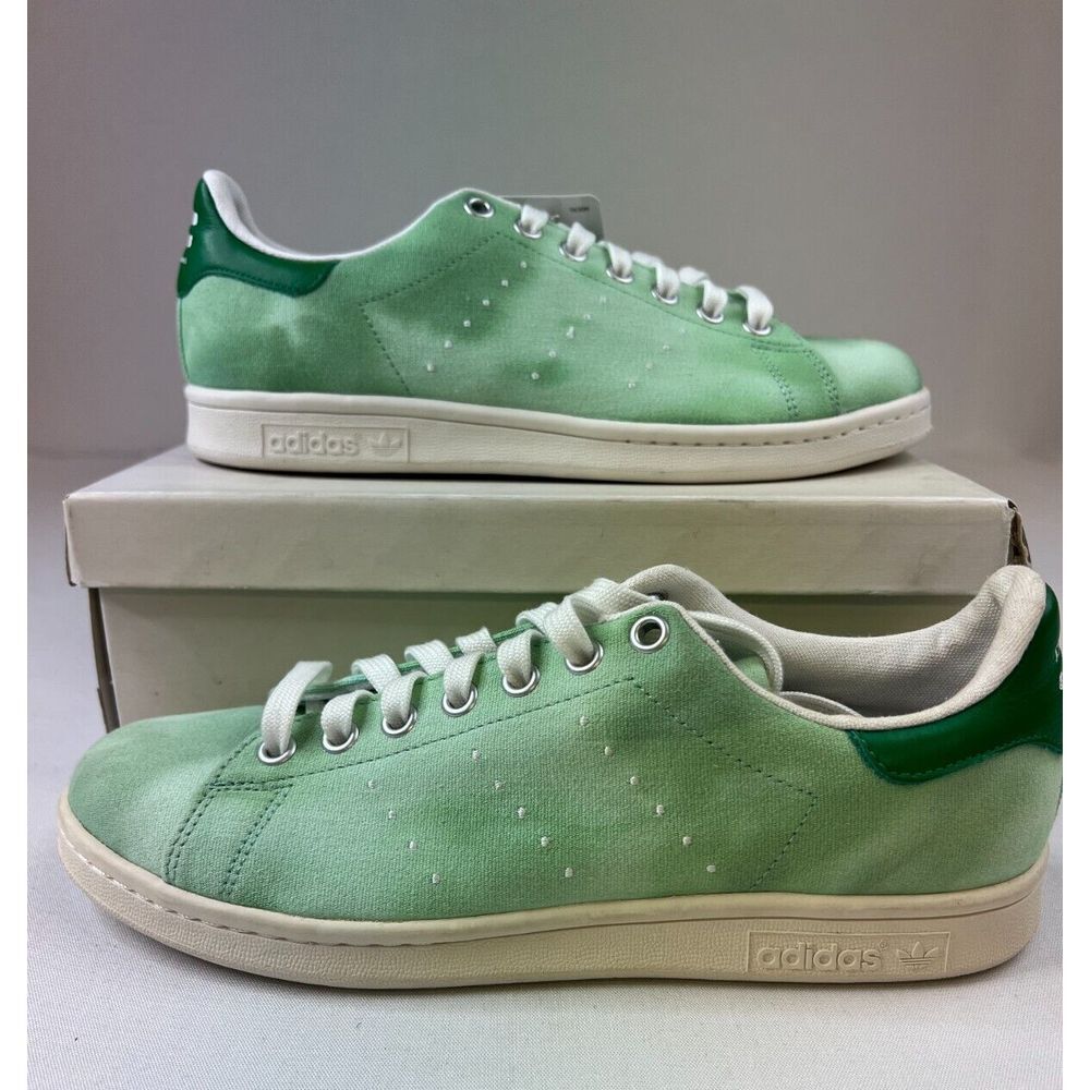 Adidas Stan Smith PW HU Holi  Green Lace-Up Low Trainers‎ Shoes Mens 7 Womens 8